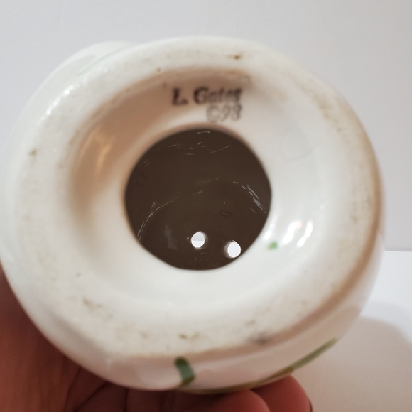 Vintage 1998 Laurie Gates Hand Painted Ceramic Mouse Parmesan Cheese Shaker - Picture 8 of 12